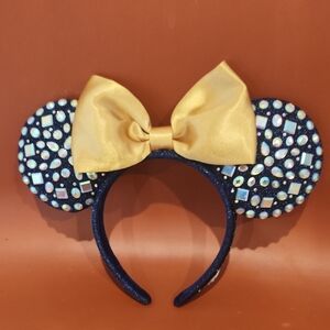 Disney Blue and Gold Minnie Mouse Ears